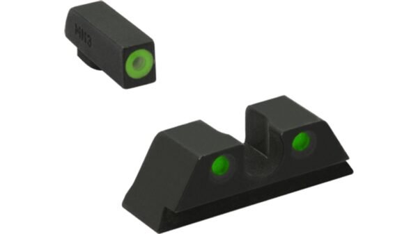 https3A2F2Fmedia.chattanoogashooting.com2Fimages2Fproduct2FMK4154531112Fgreengreen_12.jpg Meprolight ML41545 Hyper-Bright Green Ring Front/Green Rear Sights for H&K VP9/SFP9