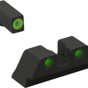https3A2F2Fmedia.chattanoogashooting.com2Fimages2Fproduct2FMK4176631112Fgreengreen_15.jpg Meprolight ML41766 Hyper-Bright Green Ring Front/Green Rear Sights for S&W M&P Fullsize Compact Subcompact (Not Shield Models)