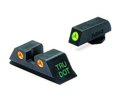 https3A2F2Fmedia.chattanoogashooting.com2Fimages2Fproduct2FMKML10224O2FMKML10224O.jpg Meprolight Tru-Dot Night Sight Set - Glock 9mm .357 Sig 40 S&W .45 GAP Fixed Set Green/Orange