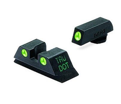https3A2F2Fmedia.chattanoogashooting.com2Fimages2Fproduct2FMKML10224SUPG2FMKML10224SUPG.jpg Meprolight Tru-Dot Night Sight Set - Glock 9mm .357 Sig 40 S&W .45 GAP Fixed Set TD Suppressor Height Green/Green