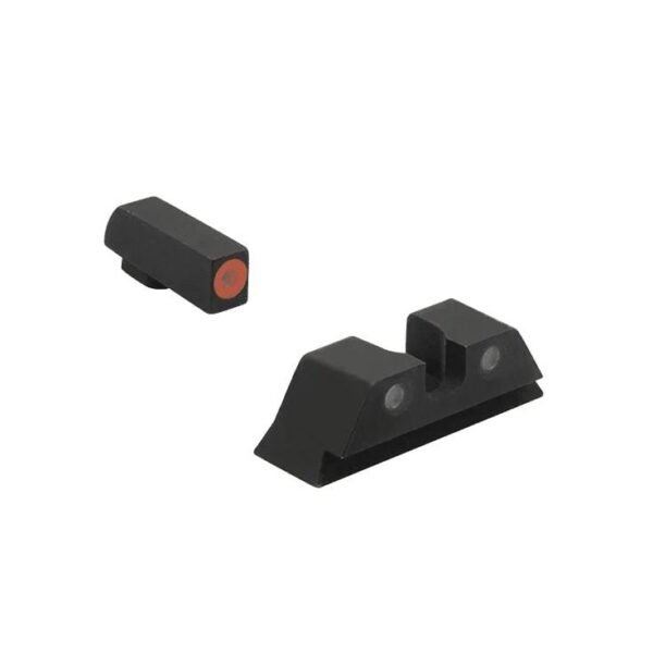https3A2F2Fmedia.chattanoogashooting.com2Fimages2Fproduct2FMKML40224G2FMKML40224G-1.jpg Meprolight Hyper Bright Extremely Bright Day & Night Sight Green with Orange Front Green Rear for Glock