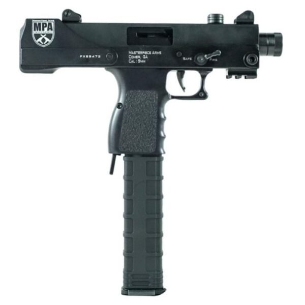https3A2F2Fmedia.chattanoogashooting.com2Fimages2Fproduct2FMQMPA30T2FMQMPA30T-1.jpg Masterpiece Arms Defender MPA30T Handgun 9mm Luger 30rd Magazine 4.5" Threaded Barrel Black