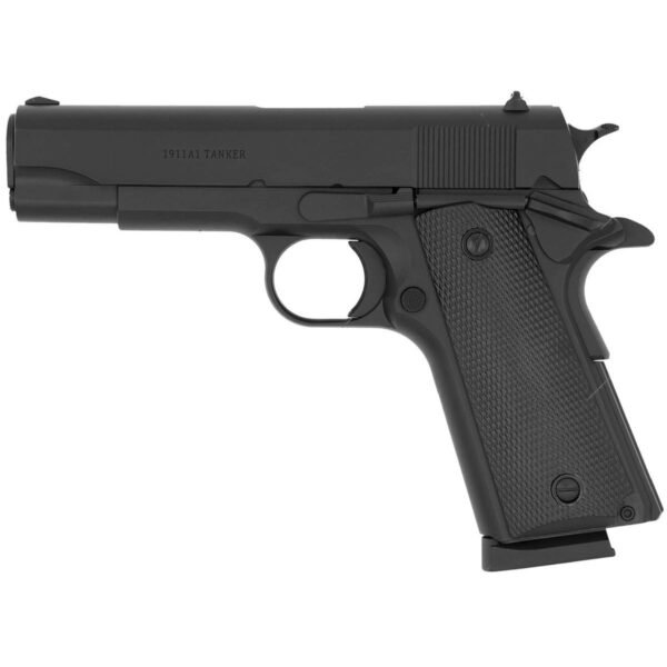 https3A2F2Fmedia.chattanoogashooting.com2Fimages2Fproduct2FMS101001132FMS10100113.jpg Tisas 1911A1 Tanker 45ACP 7Rd Magazine (2) 4.25'' Barrel Black Cerakote Finish