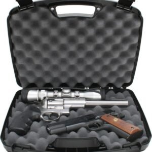 https3A2F2Fmedia.chattanoogashooting.com2Fimages2Fproduct2FMT809402FMT80940.jpg MTM Snap-Latch Two 2 Pistol Case for Up to 8" Barrel - Black