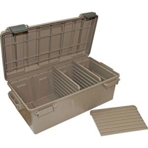 https3A2F2Fmedia.chattanoogashooting.com2Fimages2Fproduct2FMTACDC302Facdc30_500x.jpg MTM Ammo Crate Divided Utility Box Dark Earth