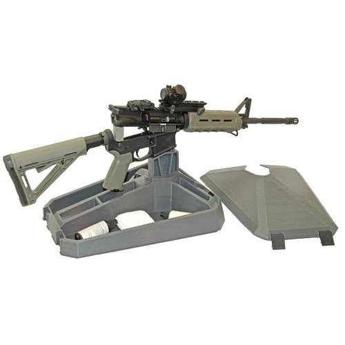 https3A2F2Fmedia.chattanoogashooting.com2Fimages2Fproduct2FMTMSRMS2FMTMSRMS-1.jpg MTM MSRMS ArmAR Modern Sporting Rifle Maintenance Stand for AR-15 | DMPS Stule | AR-10 Grey