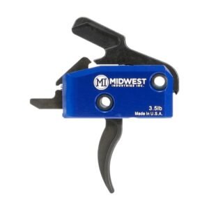 https3A2F2Fmedia.chattanoogashooting.com2Fimages2Fproduct2FMWMITRIGGERC2FMWMITRIGGERC-1.jpg Midwest Industries Drop In Trigger for AR-15 Curved 3.5lb with Anti Walk Pins Black