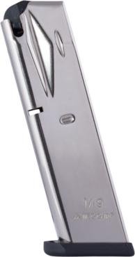 https3A2F2Fmedia.chattanoogashooting.com2Fimages2Fproduct2FMYMGPB9210N2FMYMGPB9210N.jpg Mec-Gar Handgun Magazine Beretta 92FS M9 9mm HT Nickel 10/rd