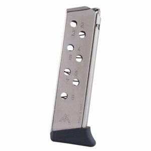 https3A2F2Fmedia.chattanoogashooting.com2Fimages2Fproduct2FMYMGWPP32FRN2FMYMGWPP32FRN-1.jpg Mec-Gar Walther PP & PPK/S Handgun Magazine Nickel with Finger Rest Floorplate .32 ACP 8/rd