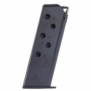https3A2F2Fmedia.chattanoogashooting.com2Fimages2Fproduct2FMYWPPKSTB2FMYWPPKSTB-1.jpg Mec-Gar Walther PPK Handgun Magazine Standard Floorplate Blued .380 ACP 6/rd
