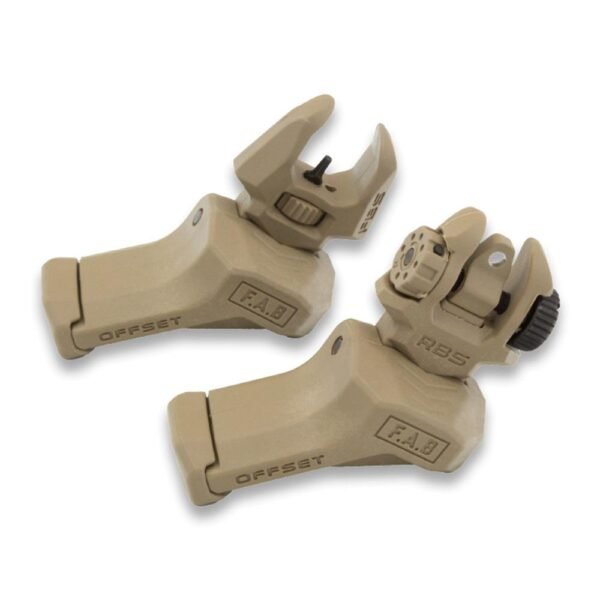 https3A2F2Fmedia.chattanoogashooting.com2Fimages2Fproduct2FNAFXFRBSOST2FNAFXFRBSOST-1.jpg FAB Defense FRBS Offset Rifle Sights Kit Tan