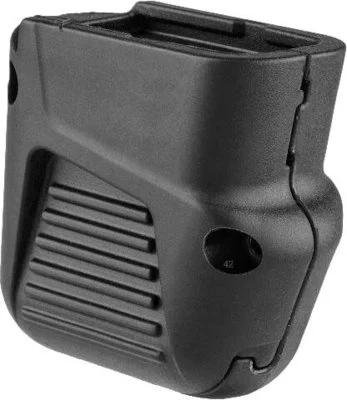 https3A2F2Fmedia.chattanoogashooting.com2Fimages2Fproduct2FNAfx4310b2FNAFX4310B.jpg Fab Defense Handgun Magazine Extension Glock 43 +4 - Black