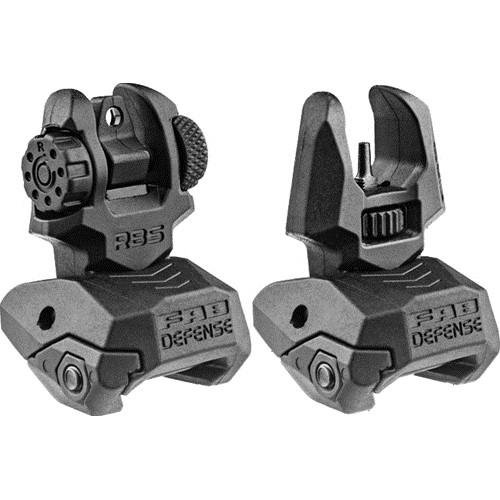 https3A2F2Fmedia.chattanoogashooting.com2Fimages2Fproduct2FNAfxfrbskit2FNAfxfrbskit-1.jpg Fab Defense AR Flip-up Sights Front and Rear Black