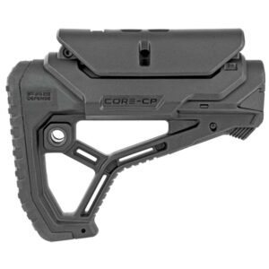 https3A2F2Fmedia.chattanoogashooting.com2Fimages2Fproduct2FNAfxglcorecpb2FNAfxglcorecpb-1.jpg Fab Defense GL-CORE CP Buttstock with Adjustable Cheek-Rest for Milspec and Commercial Tubes Black