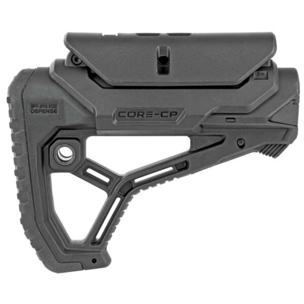 https3A2F2Fmedia.chattanoogashooting.com2Fimages2Fproduct2FNAfxglcorecpb2FNAfxglcorecpb-1.jpg Fab Defense GL-CORE CP Buttstock with Adjustable Cheek-Rest for Milspec and Commercial Tubes Black