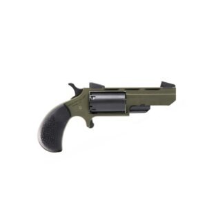 https3A2F2Fmedia.chattanoogashooting.com2Fimages2Fproduct2FNDNAATGHMB2FNDNAATGHMB.jpg NAA Green Huntsman Handgun .22 WMR 5rd Capacity 2" Barrel OD Green/Black