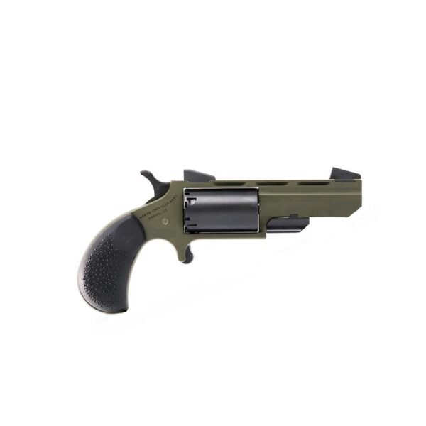 https3A2F2Fmedia.chattanoogashooting.com2Fimages2Fproduct2FNDNAATGHMB2FNDNAATGHMB.jpg NAA Green Huntsman Handgun .22 WMR 5rd Capacity 2" Barrel OD Green/Black