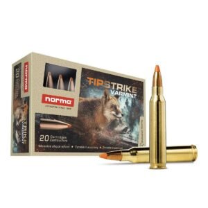https3A2F2Fmedia.chattanoogashooting.com2Fimages2Fproduct2FNH201573522FNH20157352.jpg Norma TipStrike Rifle Ammunition .223 Rem 55gr PT 3215 fps 20/ct