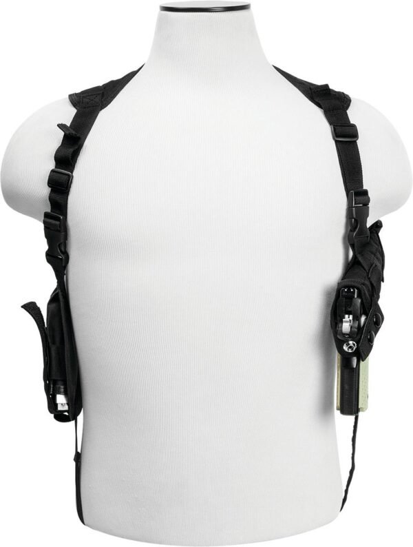 https3A2F2Fmedia.chattanoogashooting.com2Fimages2Fproduct2FNRCV29092FNRCV2909.jpg VISM by NcSTAR AMBI HORIZONTAL SHOULDER HOLSTER/DOUBLE MAG HOLDER/BLACK