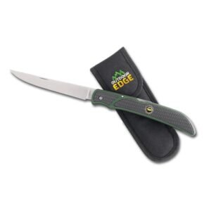 https3A2F2Fmedia.chattanoogashooting.com2Fimages2Fproduct2FOEFB12FOEFB1-1.jpg Outdoor Edge Fish & Bone Folding Knife 5" Fillet Blade Green