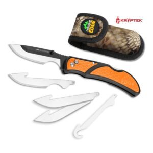 https3A2F2Fmedia.chattanoogashooting.com2Fimages2Fproduct2FOERCB3010C2FOERCB3010C-1.jpg Outdoor Edge RazorCape Folding Knife 3" Drop Point Blades Orange