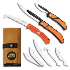 https3A2F2Fmedia.chattanoogashooting.com2Fimages2Fproduct2FOERGP12FOERGP1-1.jpg Outdoor Edge RazorGuide Pak Lightweight Replaceable Blade Hunting Knife Kit