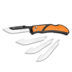 https3A2F2Fmedia.chattanoogashooting.com2Fimages2Fproduct2FOERLB3030C2FOERLB3030C-1.jpg Outdoor Edge RazorEDC Lite Replaceable Blade Folding Knife 3" Drop Point Blade Orange
