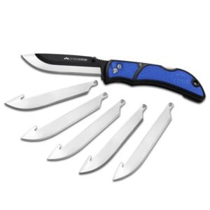 https3A2F2Fmedia.chattanoogashooting.com2Fimages2Fproduct2FOERLU40C2FOERLU40C-1.jpg Outdoor Edge RazorEDC Lite Replaceable Blade Folding Knife 3-1/2" Drop Point Blade Blue