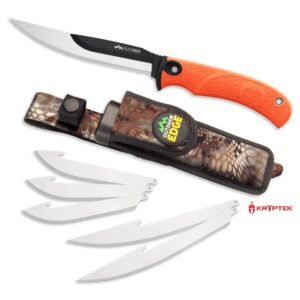 https3A2F2Fmedia.chattanoogashooting.com2Fimages2Fproduct2FOERMB20C2FOERMB20C-1.jpg Outdoor Edge Razormax Replaceable Fixed Knife Orange 5" Boning Blade Orange