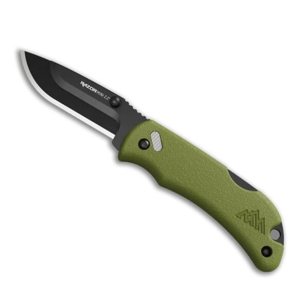 https3A2F2Fmedia.chattanoogashooting.com2Fimages2Fproduct2FOERMG222C2FOERMG222C-1.jpg Outdoor Edge RazorMini Folding Knife 2-1/5" Drop Point Blade Green