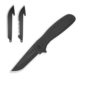 https3A2F2Fmedia.chattanoogashooting.com2Fimages2Fproduct2FOEVX230BC2FOEVX230BC-1.jpg Outdoor Edge Razor VX2 Replaceable Blade Folding Knife 3" Drop Point Blade Black