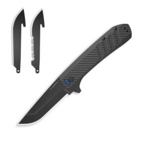 https3A2F2Fmedia.chattanoogashooting.com2Fimages2Fproduct2FOEVX430AC2FOEVX430AC-1.jpg Outdoor Edge Razor VX4 Replaceable Blade Folding Knife 3" Drop Point Blade Black