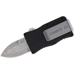 https3A2F2Fmedia.chattanoogashooting.com2Fimages2Fproduct2FPF11359692FPF1135969.jpg Schrade Uproar Tactical Mini D/A OTF Knife 1 9/10" Blade Black