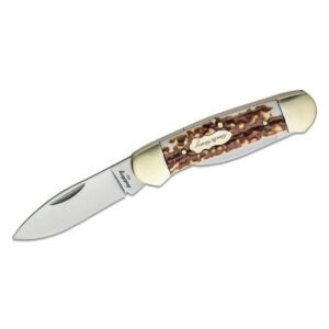https3A2F2Fmedia.chattanoogashooting.com2Fimages2Fproduct2FPF11359942FPF1135994.jpg Uncle Henry 11UH Large Canoe Folding Knife 3 3/5" Blade Next Gen Staglon Handle