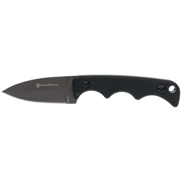 https3A2F2Fmedia.chattanoogashooting.com2Fimages2Fproduct2FPF11931562FPF1193156-1_1.jpg Smith & Wesson H.R.T. Fixed Knife Spear Point Blade Black