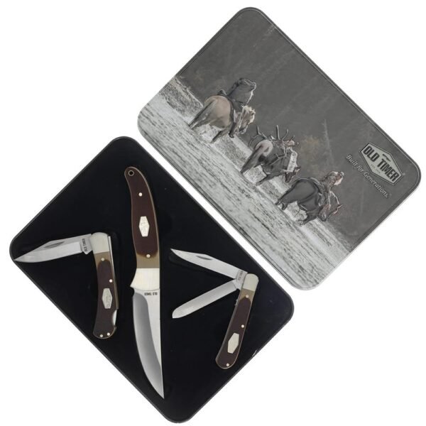 https3A2F2Fmedia.chattanoogashooting.com2Fimages2Fproduct2FPF12270612FPF1227061-1.jpg Old Timer Knife Combo Tin Fixed and Folding Knives