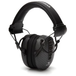 https3A2F2Fmedia.chattanoogashooting.com2Fimages2Fproduct2FPIVGPME172FPIVGPME17-1.jpg Pyramex Clandestine Electronic Earmuff 24dB Black Graphite Pattern