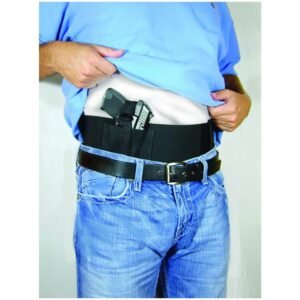 https3A2F2Fmedia.chattanoogashooting.com2Fimages2Fproduct2FPPBELLYBANDL2FPPBELLYBANDL_1.jpg Concealed Carry Belly Band- BLACK waist size 36 to 44"