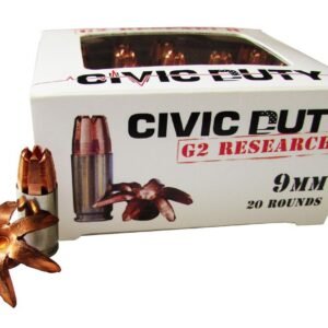 https3A2F2Fmedia.chattanoogashooting.com2Fimages2Fproduct2FQD0060252FQD006025.jpg G2 Research Civic Duty Handgun Ammunition 9mm Luger