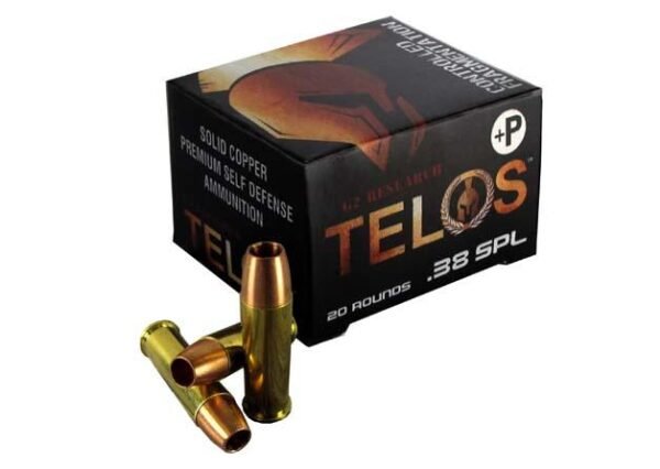 https3A2F2Fmedia.chattanoogashooting.com2Fimages2Fproduct2FQDG006182FQDG00618.jpg G2 Telos Handgun Ammunition .38 Spl(+P) 105 gr Frangible 1170 fps 20/ct
