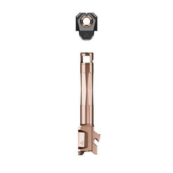https3A2F2Fmedia.chattanoogashooting.com2Fimages2Fproduct2FRER09862FRER0986-1.jpg Radian Weapons Afterburner and Ramjet Combo Ported Barrel and Compensator for Glock Gen 6 19/45 Bronze