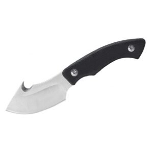 https3A2F2Fmedia.chattanoogashooting.com2Fimages2Fproduct2FRHAB10022FRHAB1002-1.jpg ABKT Elite Grunt Fixed Knife 3" Guthook Blade Black