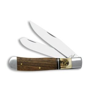 https3A2F2Fmedia.chattanoogashooting.com2Fimages2Fproduct2FRHRP0002SG2FRHRP0002SG-1.jpg ABKT Roper Trapper Laredo Knife 2 Blades Stag/Wood