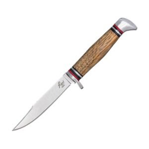 https3A2F2Fmedia.chattanoogashooting.com2Fimages2Fproduct2FRHRP0028ZW2FRHRP0028ZW-1.jpg Roper Knives Deadwood Jr. Fixed Blade 3-1/4" Clip Point Blade Zebra Wood