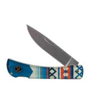 https3A2F2Fmedia.chattanoogashooting.com2Fimages2Fproduct2FRHRP0032WS12FRHRP0032WS1-1.jpg ABKT Roper Tumble Weed Sunset Series Folding Knife 3" Drop Point Blade