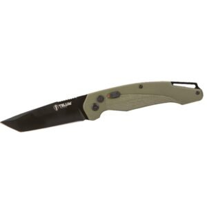 https3A2F2Fmedia.chattanoogashooting.com2Fimages2Fproduct2FRHTT29972FRHTT2997-1.jpg Telum Titan Tactical Automatic Folding Knife 4" Tanto Blade OD Green