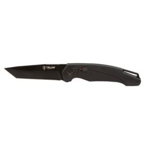 https3A2F2Fmedia.chattanoogashooting.com2Fimages2Fproduct2FRHTT30002FRHTT3000-1.jpg Telum Titan Tactical Automatic Folding Knife 4" Tanto Blade Black