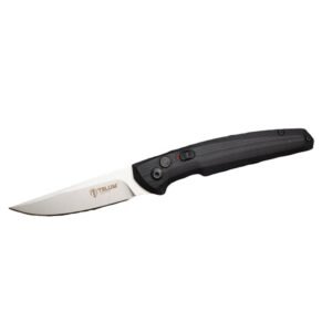 https3A2F2Fmedia.chattanoogashooting.com2Fimages2Fproduct2FRHTT30552FRHTT3055-1.jpg Telum Glaive Tactical Automatic Folding Knife 4" Drop Point Blade Black