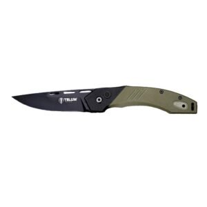 https3A2F2Fmedia.chattanoogashooting.com2Fimages2Fproduct2FRHTT30792FRHTT3079-1.jpg Telum Scorch Tactical Automatic Folding Knife 3-1/2" Drop Point Blade OD Green