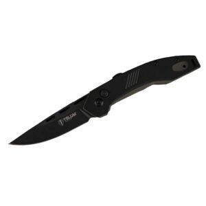 https3A2F2Fmedia.chattanoogashooting.com2Fimages2Fproduct2FRHTT30862FRHTT3086-1.jpg Telum Incinerator Tactical Automatic Knife 3-1/2" Drop Point Blade Black